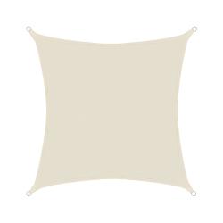 Slnečná clona 5x5m HDPE krémová  - č. 1
