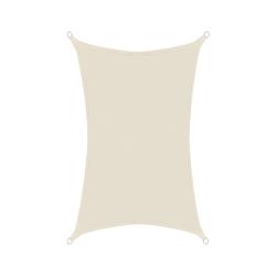 Slnečná clona 4x6m HDPE krémová  - č. 1