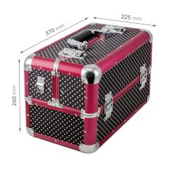 Kozmetický kufrík objem 20litrov Čierny s bodkami - č. 2