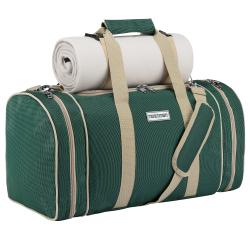 Pikniková taška pre 4 osoby s dekou Zelená - č. 5