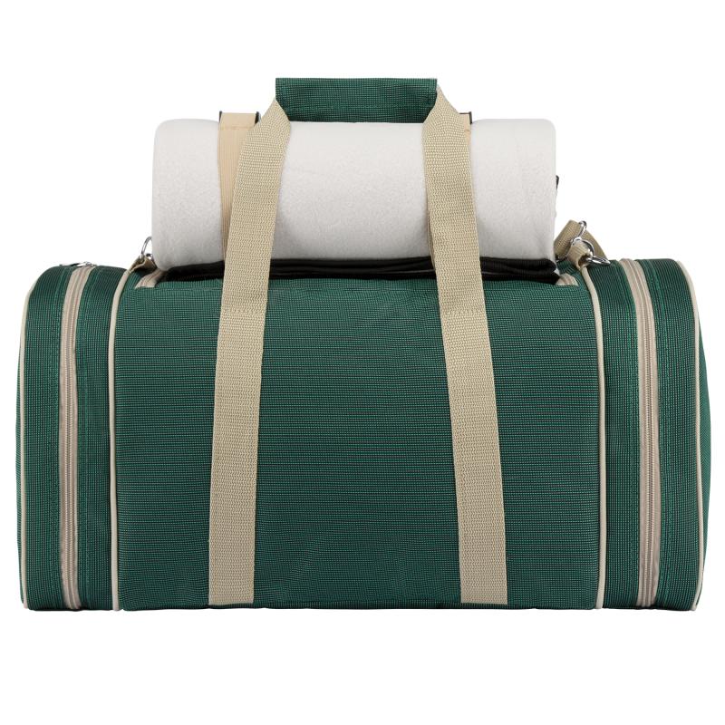 Pikniková taška pre 4 osoby s dekou Zelená